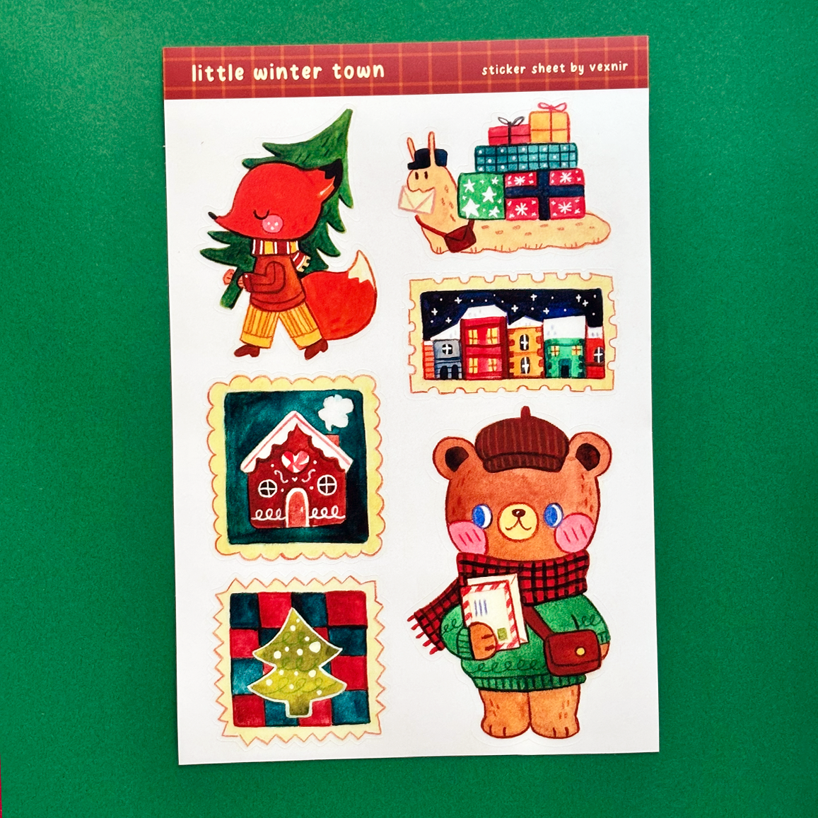 Sticker Sheet | Little Winter Town