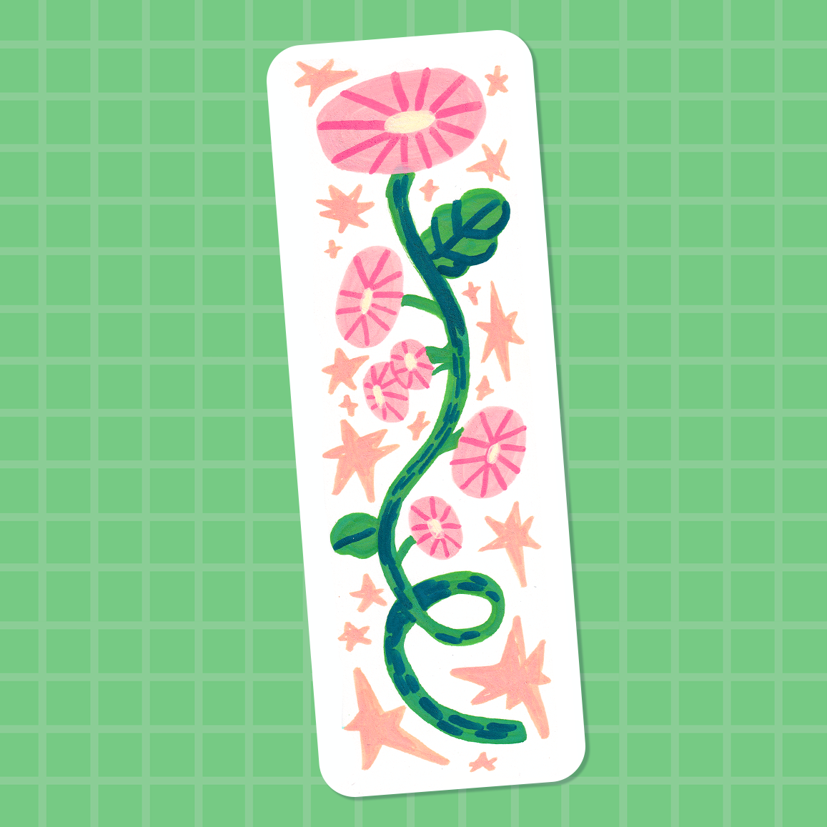 Bookmark | Wiggly Flower