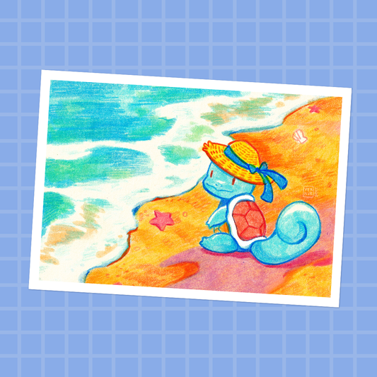 Postcard / Mini Print | Beach Day