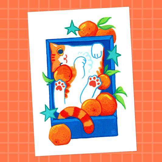 A5 Art Print | Tangerine Harvest