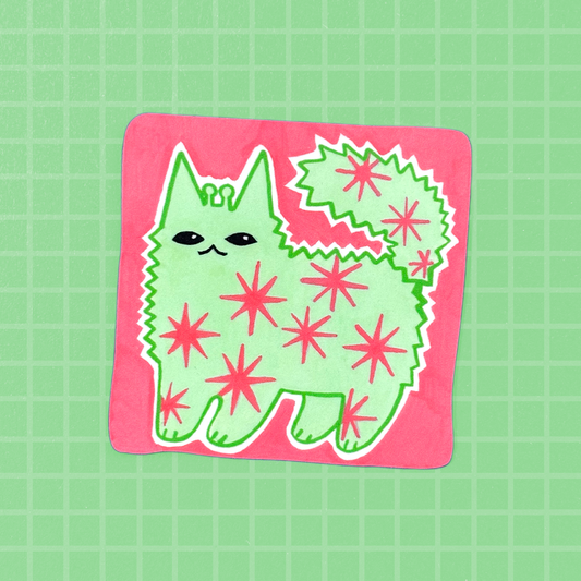 Vinyl Sticker | Alien Cat