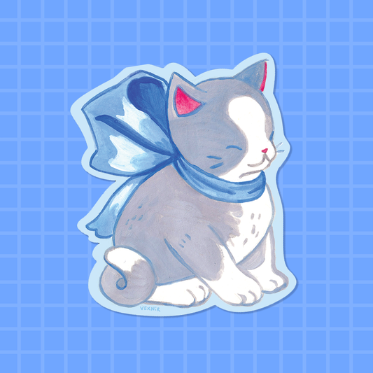 Vinyl Sticker | Ribbon Kitty