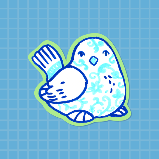 Vinyl Sticker | Porcelain Birdie