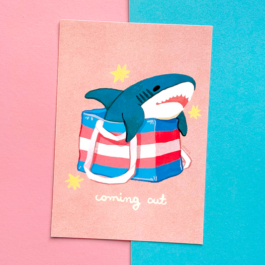 Postcard / A6 Art Print | Coming Out
