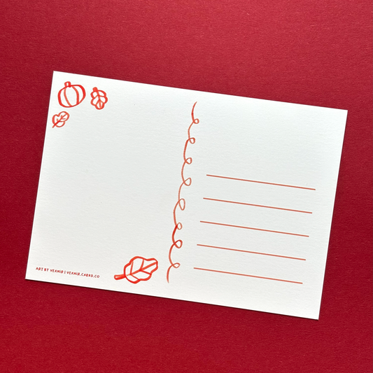 Postcard / A6 Print | Pumpkin Ghost