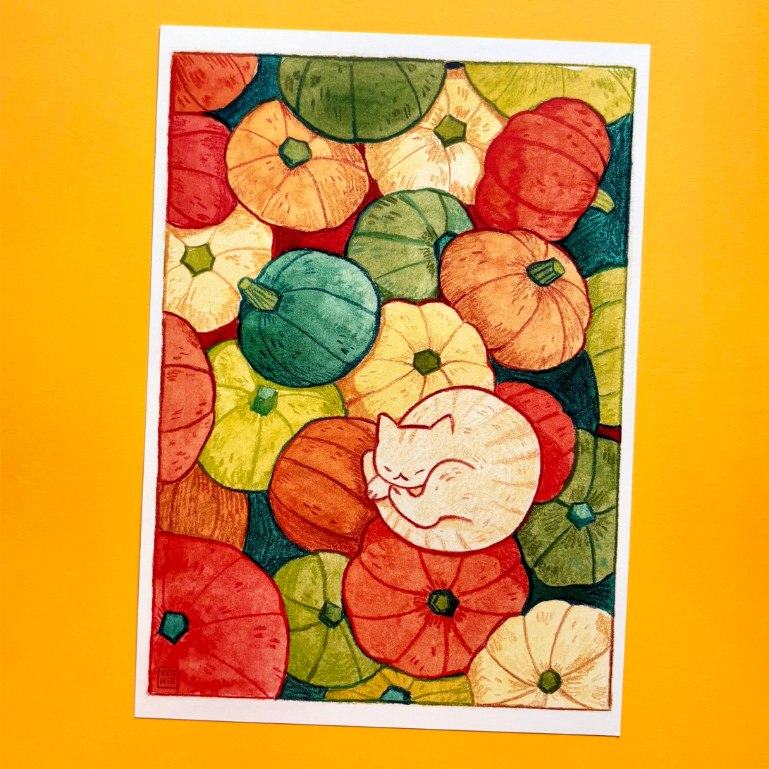 A5 Art Print | Pumpkin Harvest