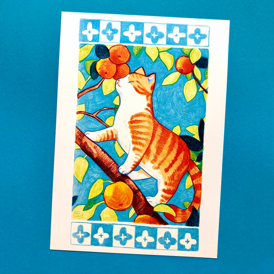 A5 Art Print | Sunny Tangerines