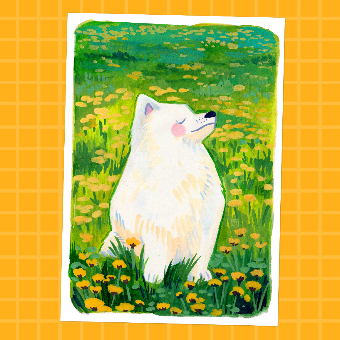 A5 Art Print | Enjoying the Sun
