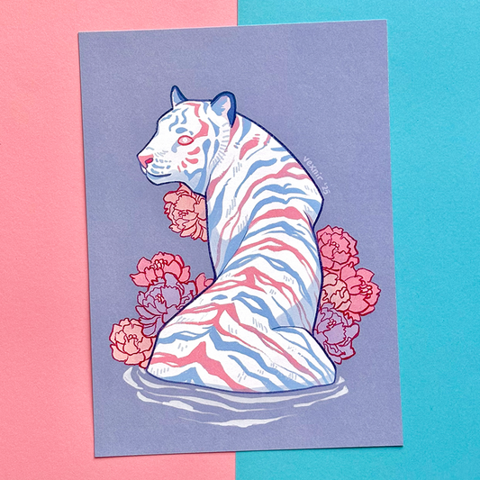 A5 Art Print | Trans Support Tiger
