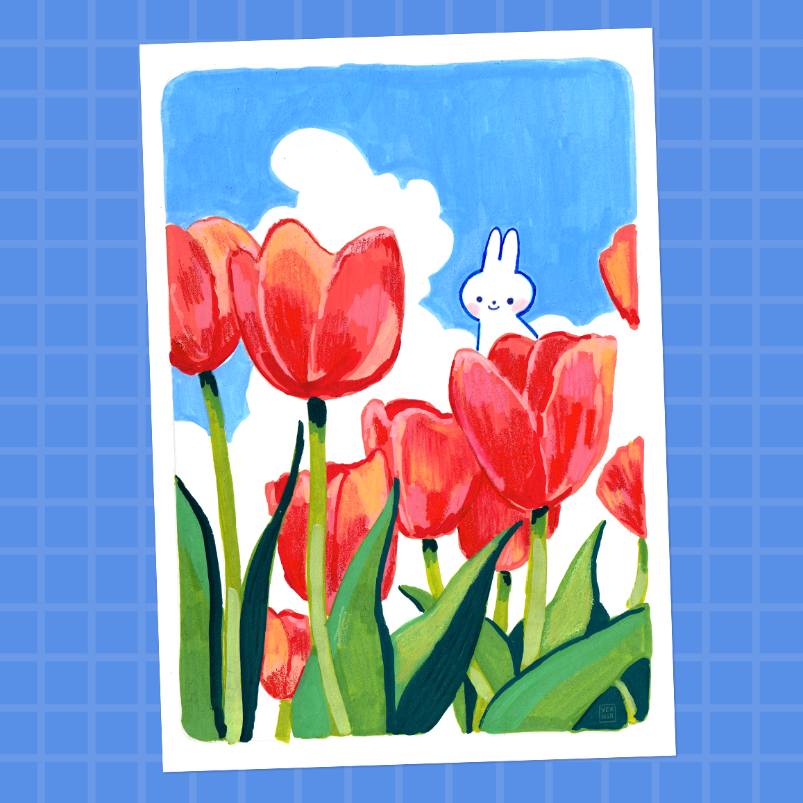 A5 Art Print | Tulip Forest