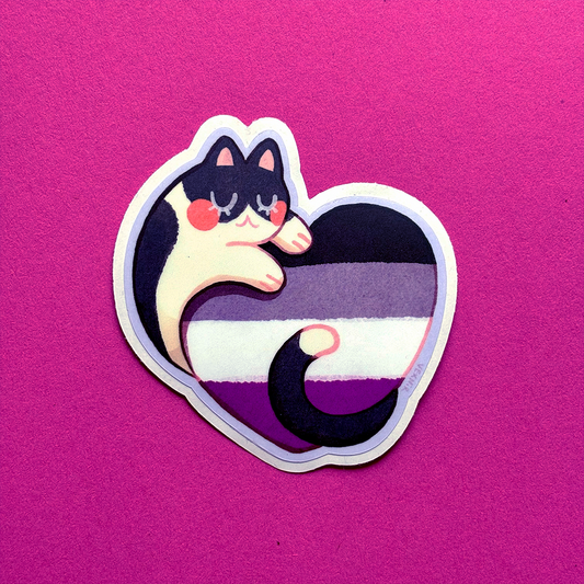 Vinyl Sticker | Pride Kitty (Ace)