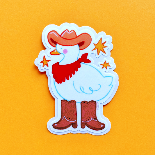Vinyl Sticker | Cowboy Duck