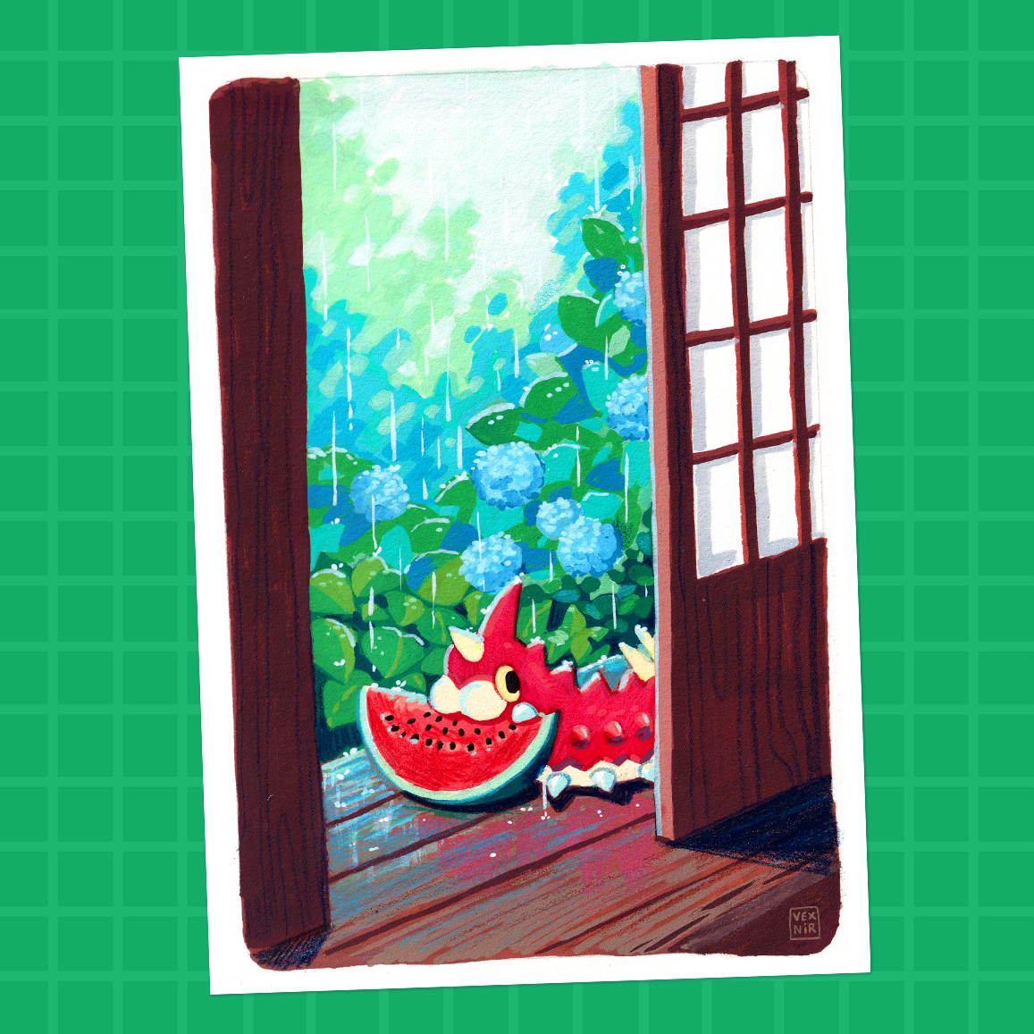 A5 Art Print | Watermelon Thief